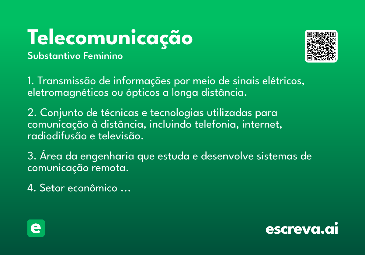 telecomunicação