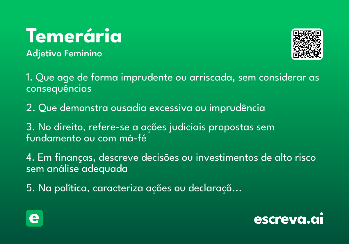 temerária
