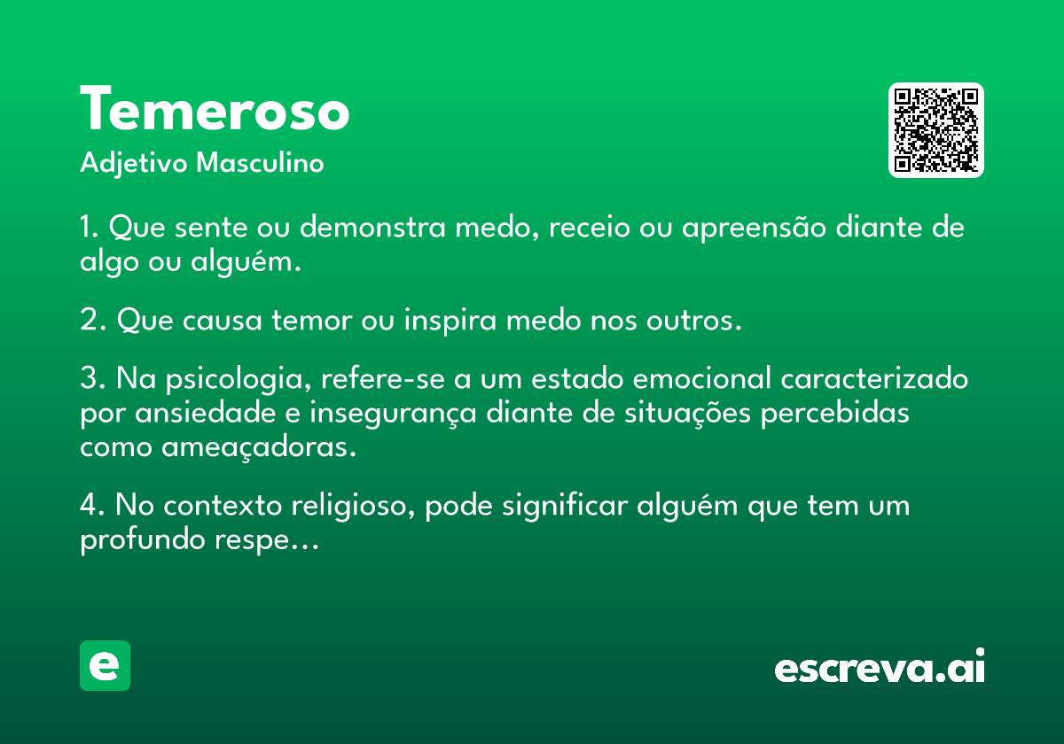 temeroso