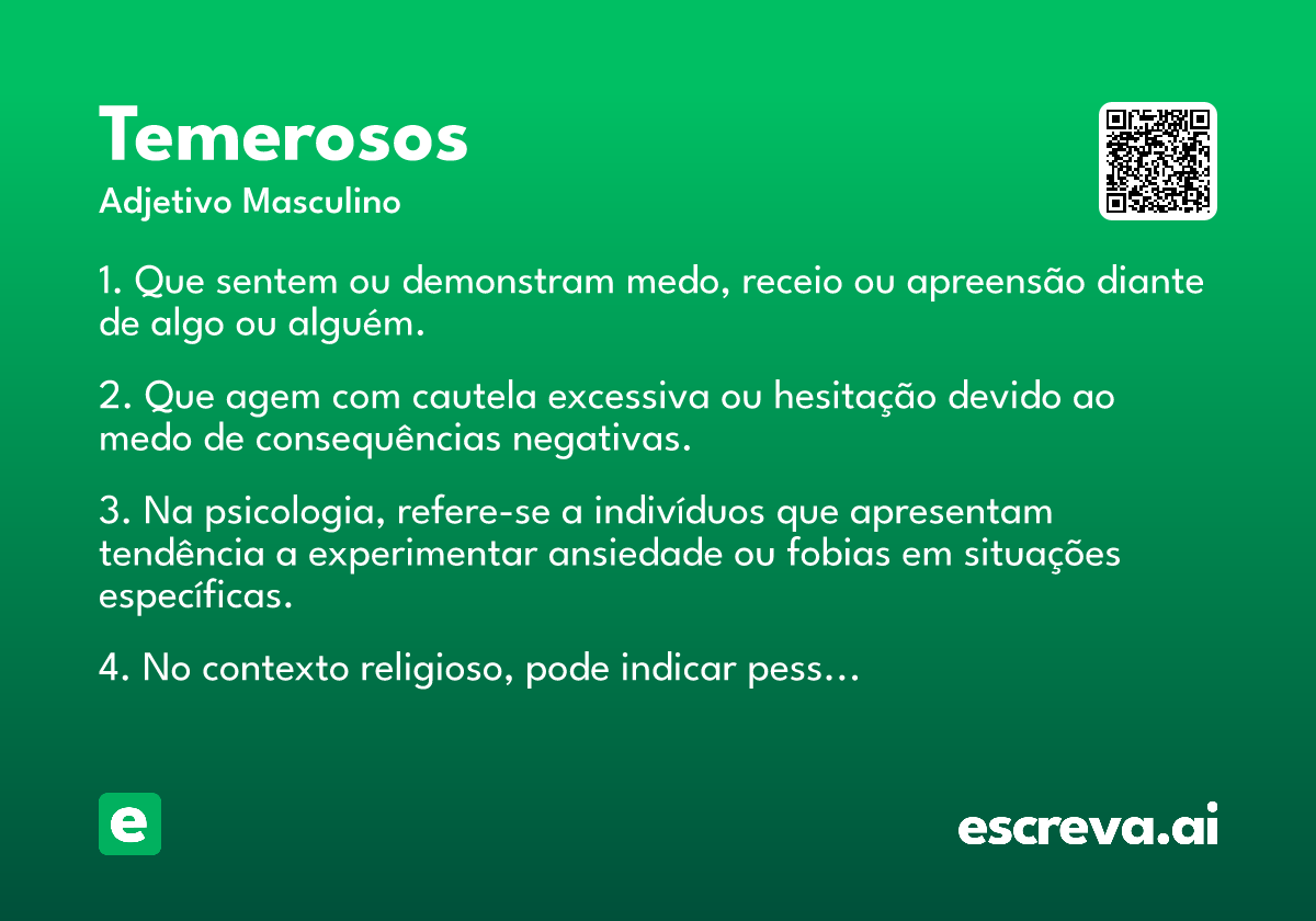 temerosos