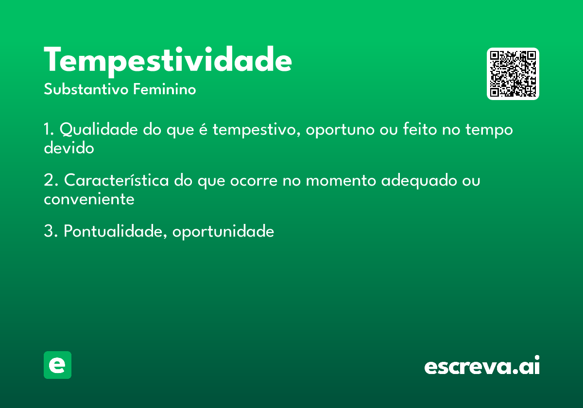tempestividade