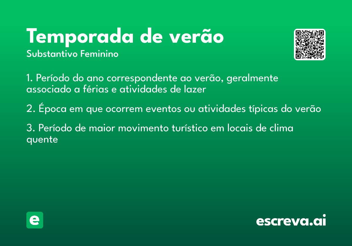 temporada de verão