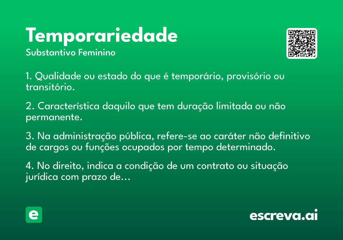 temporariedade