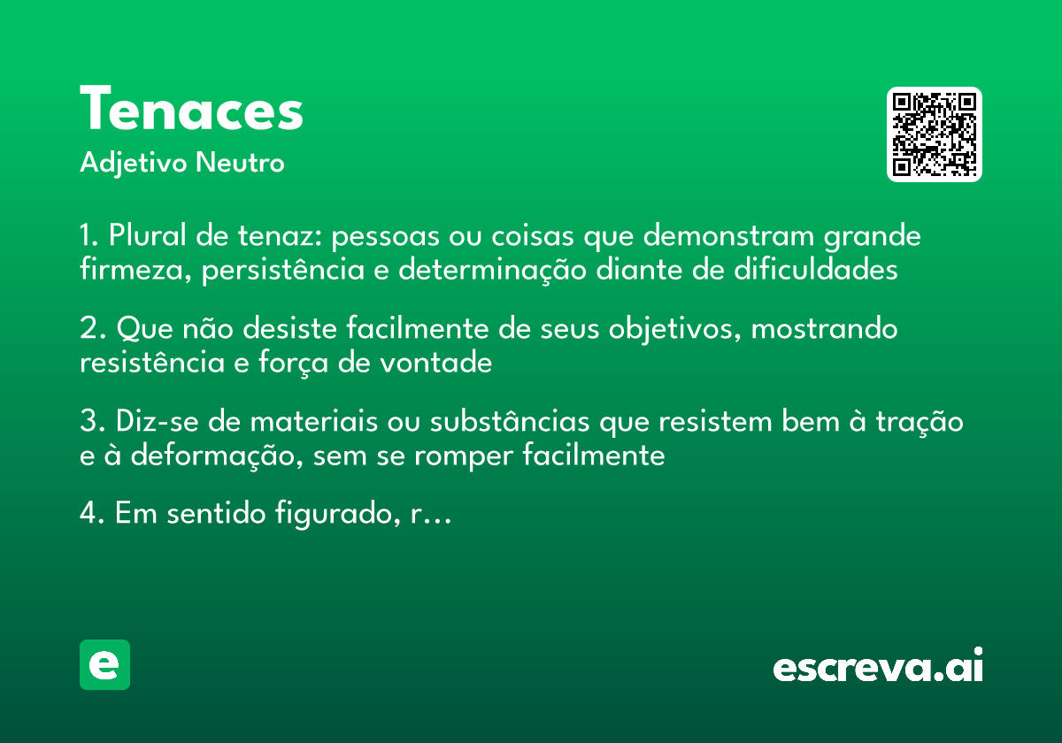 tenaces