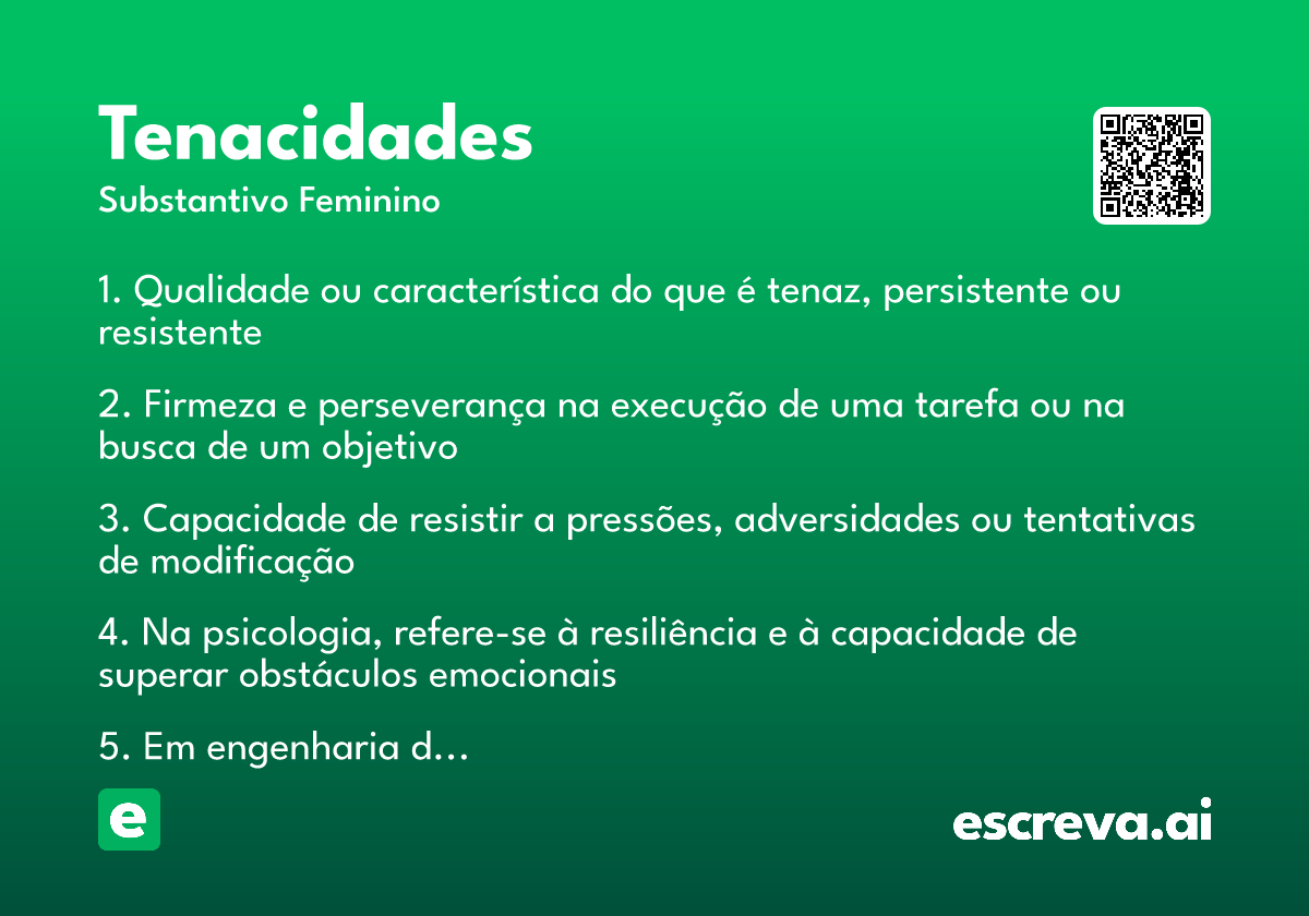 tenacidades