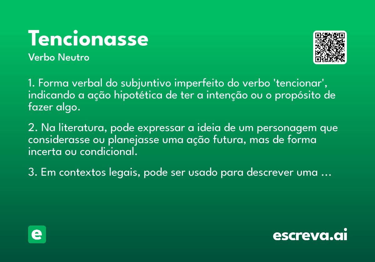 tencionasse