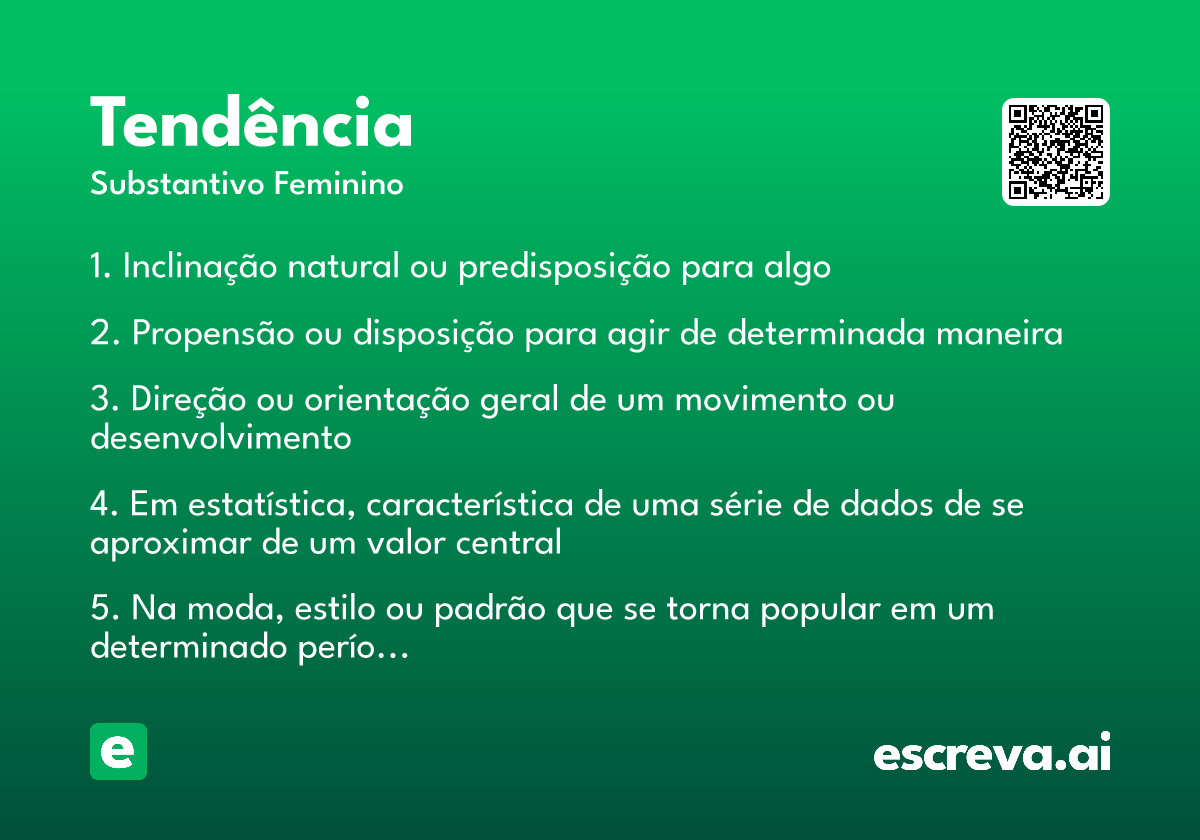 tendência