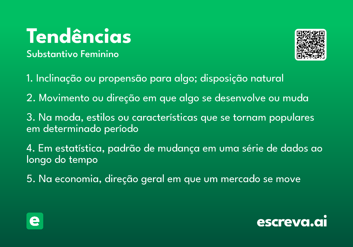 tendências