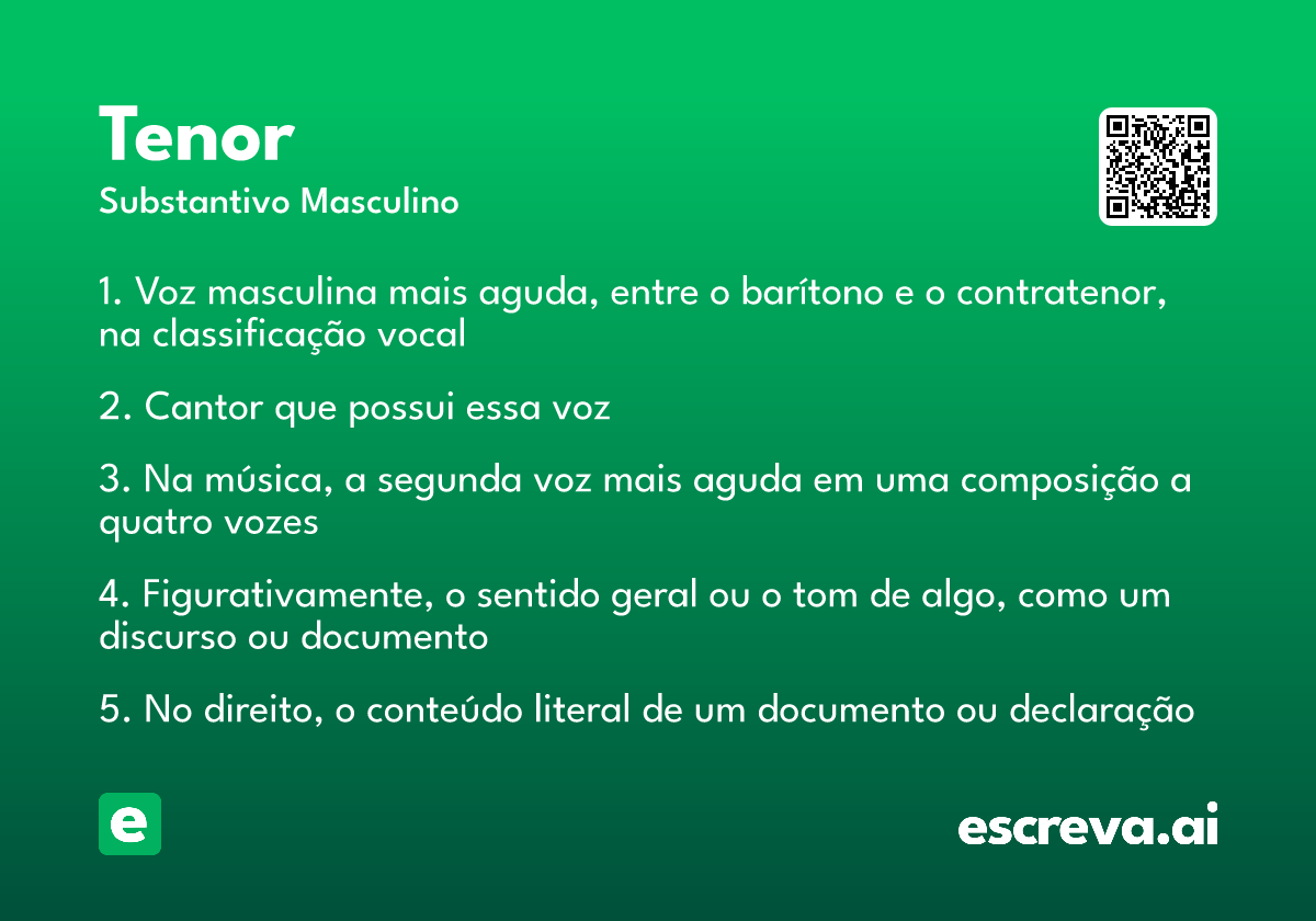 tenor