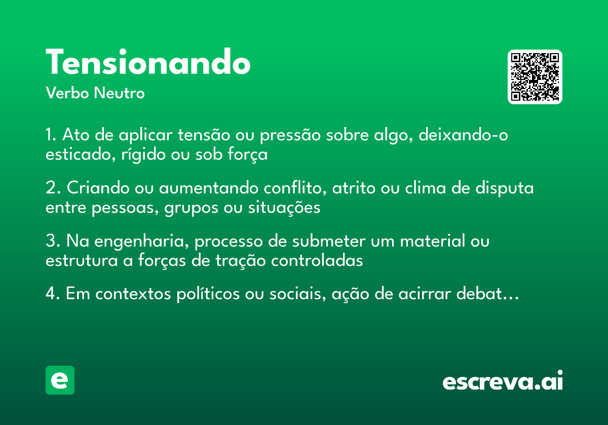 tensionando