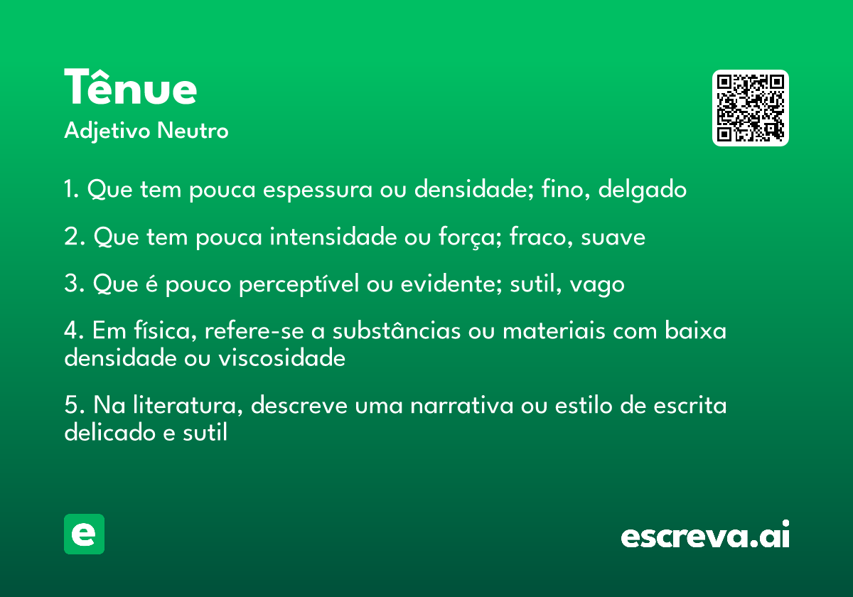 tênue