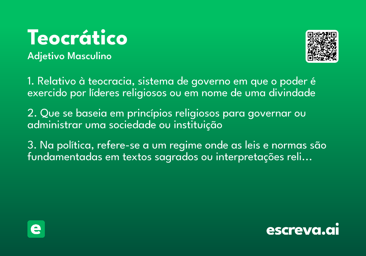 teocrático
