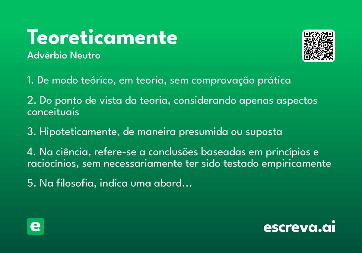 teoreticamente