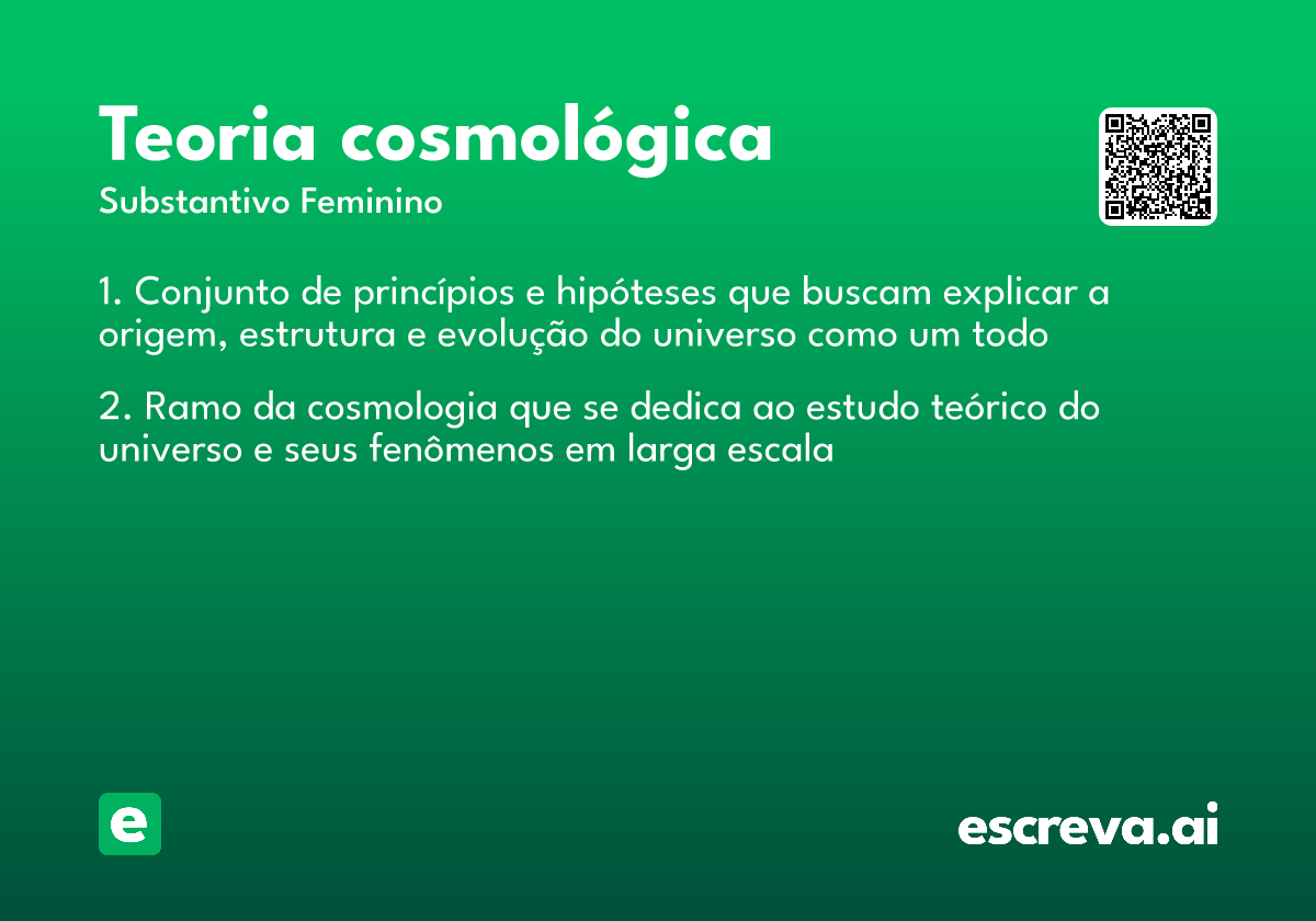 teoria cosmológica