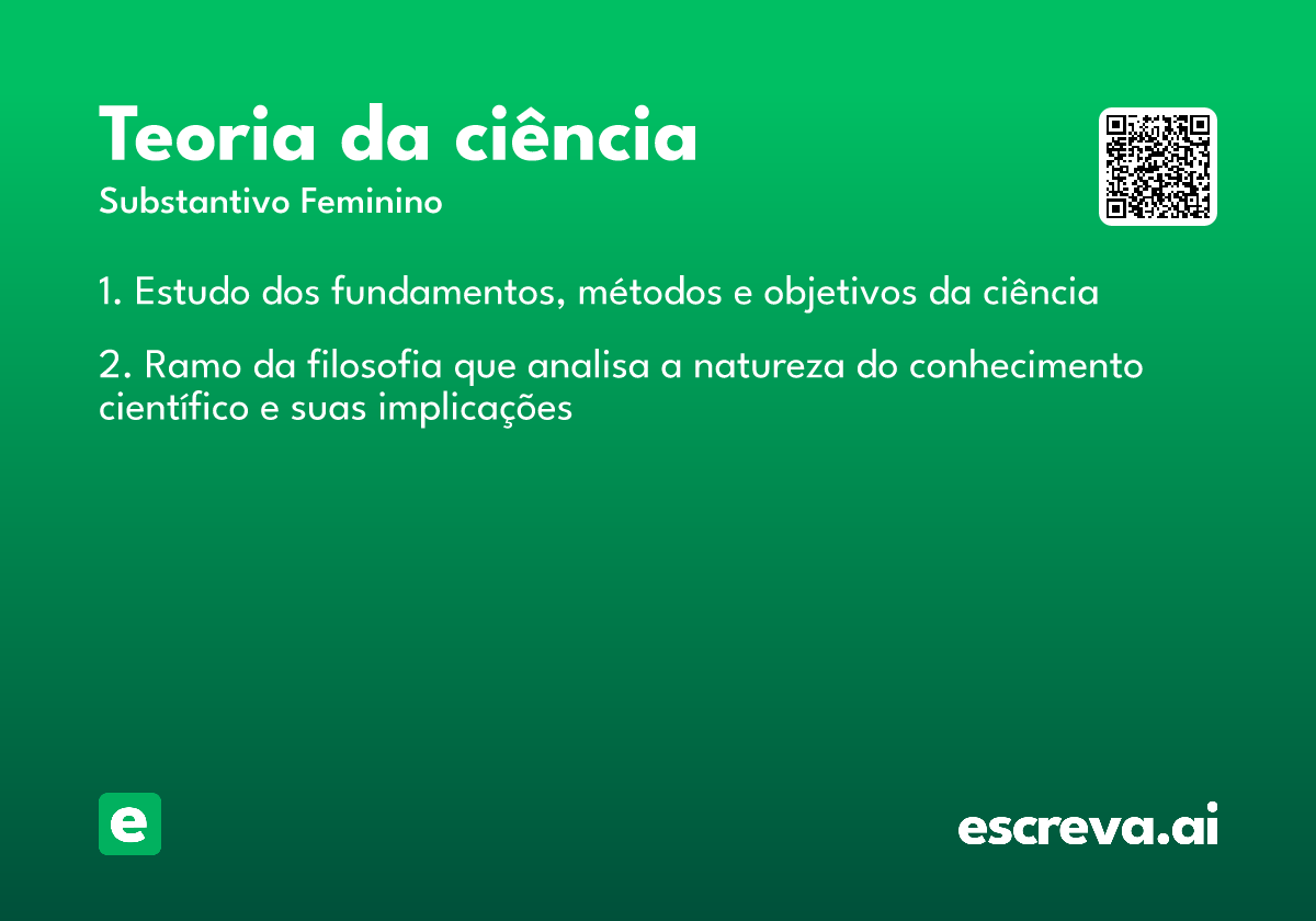 teoria da ciência