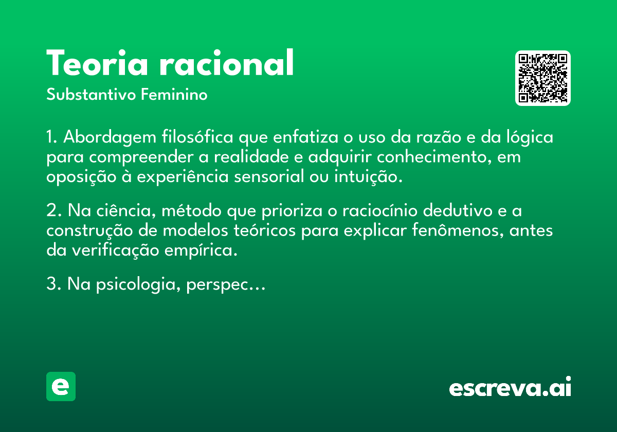 teoria racional