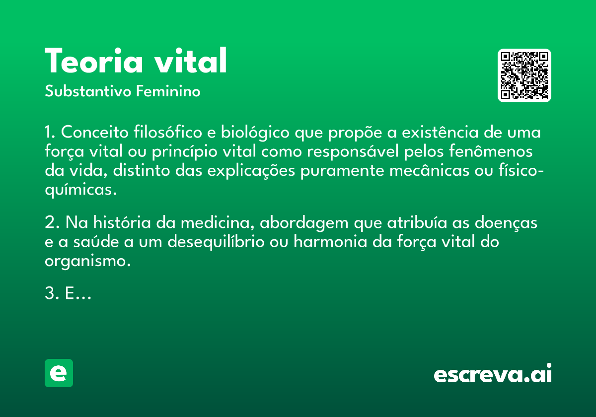 teoria vital