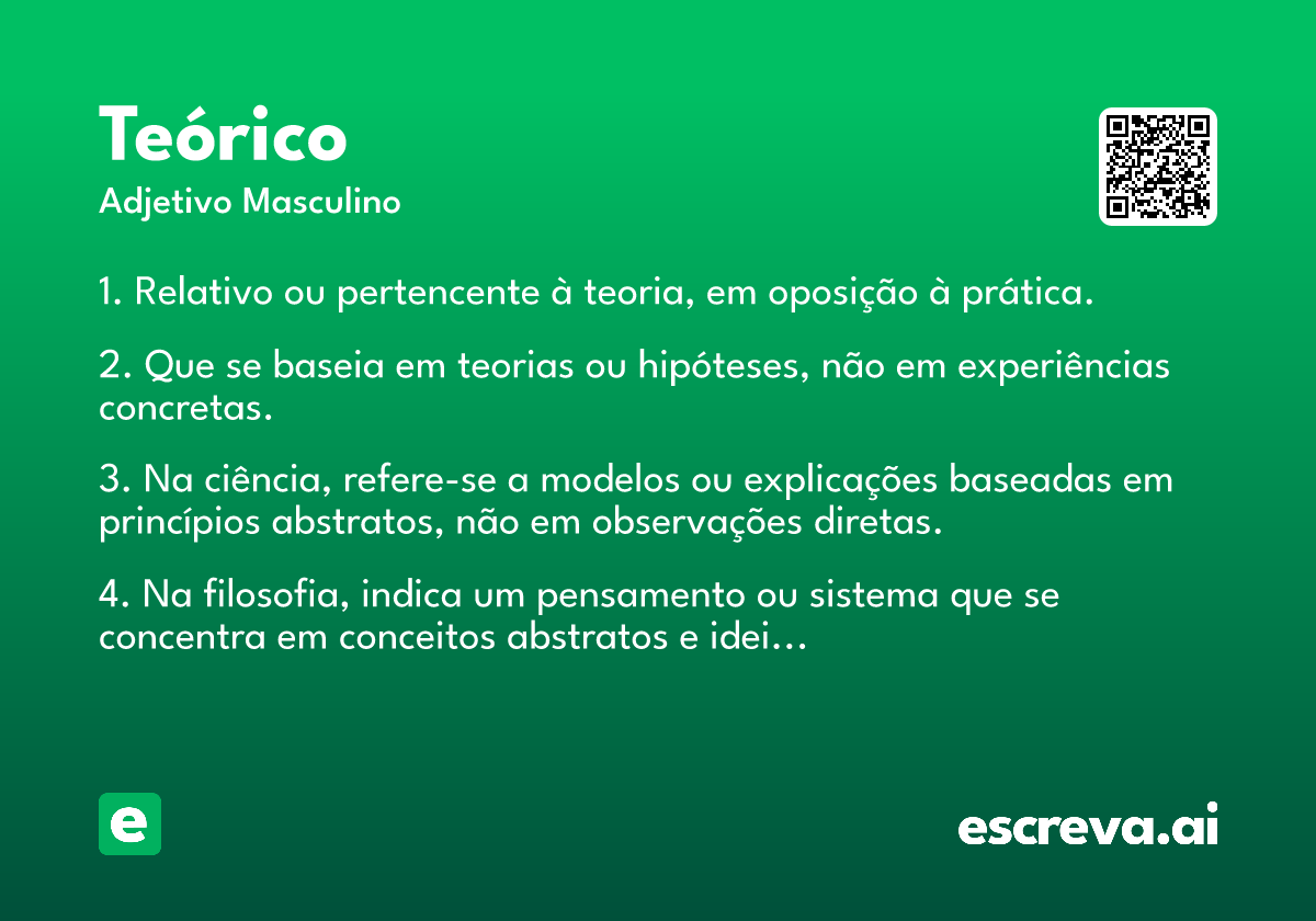 teórico