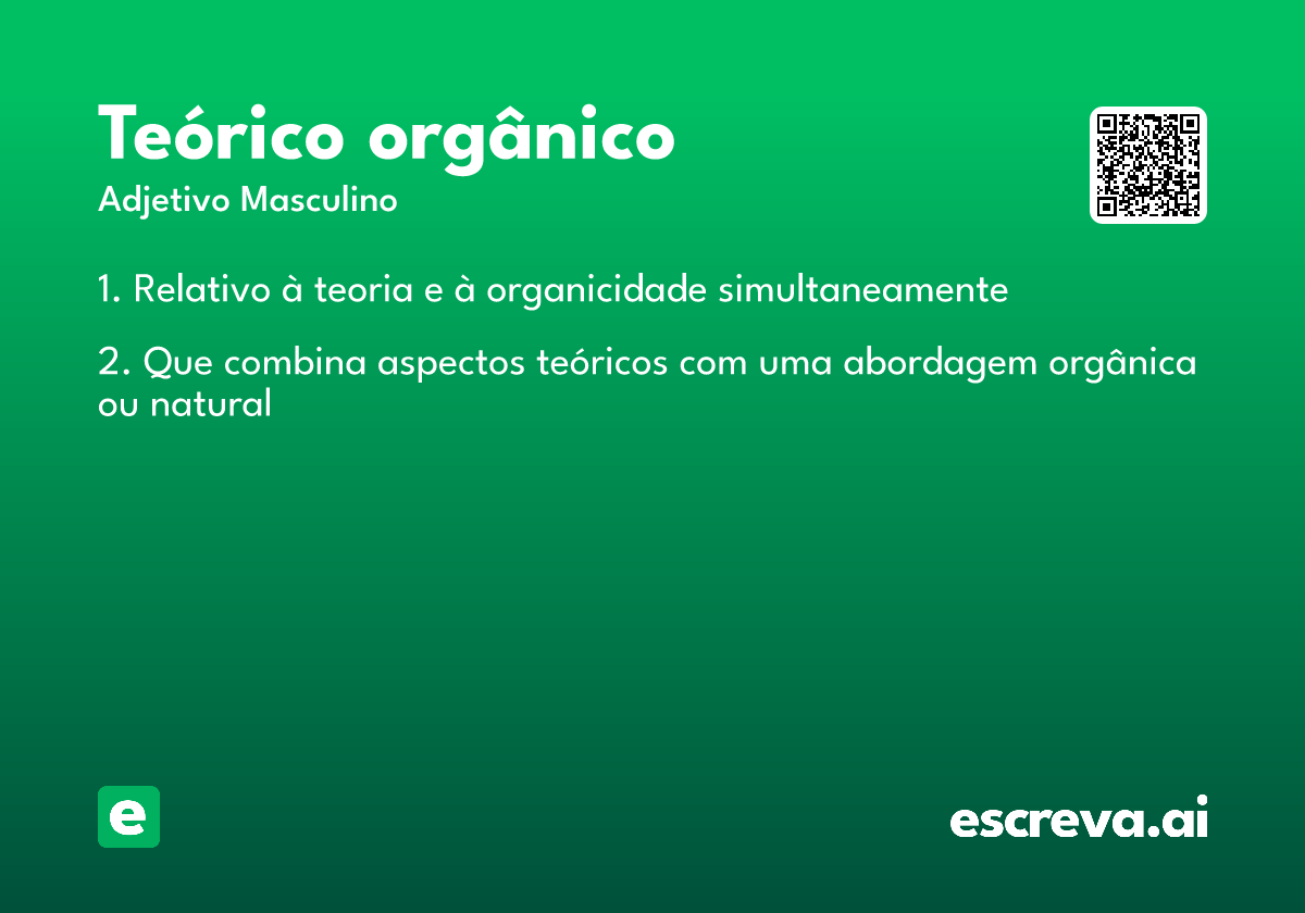 teórico orgânico