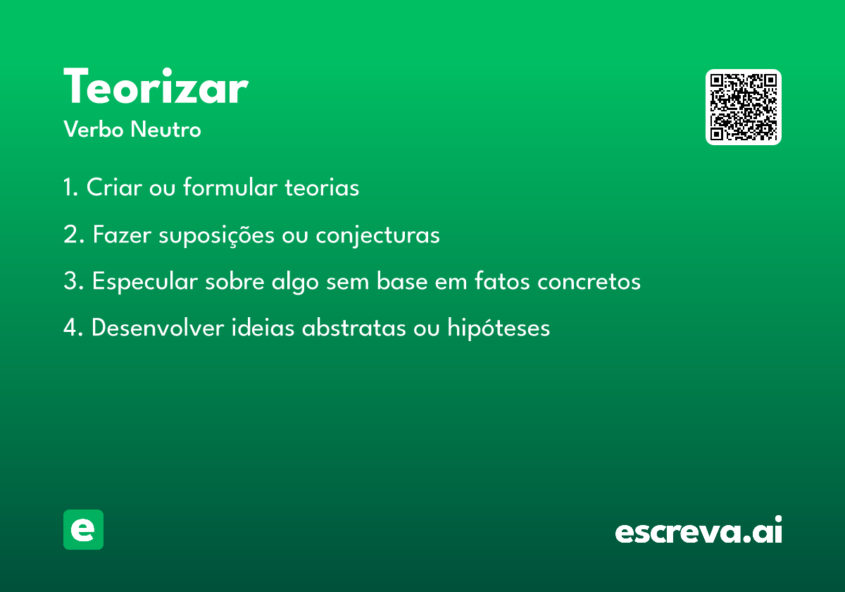 teorizar