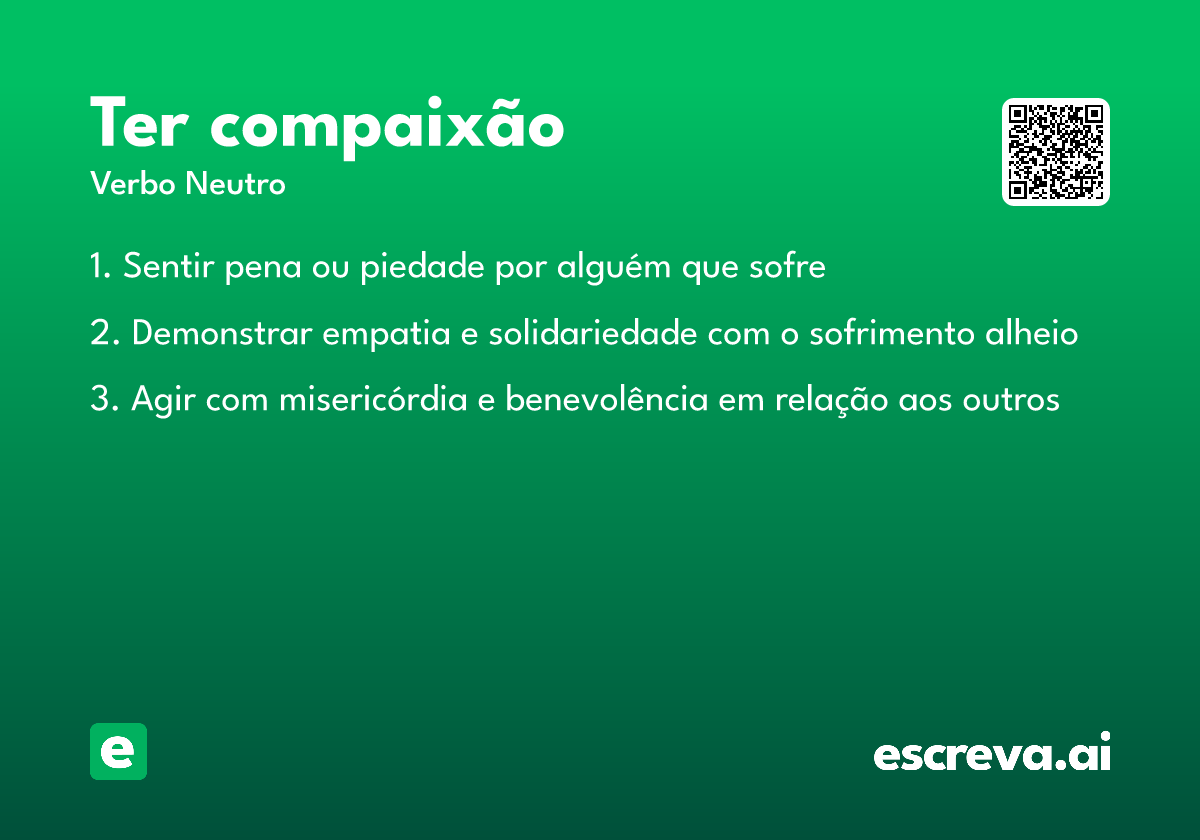 ter compaixão