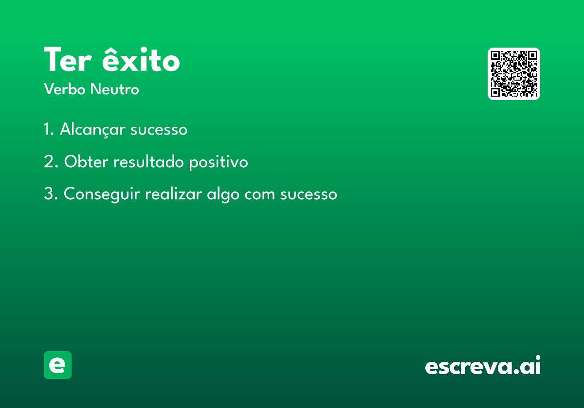 ter êxito