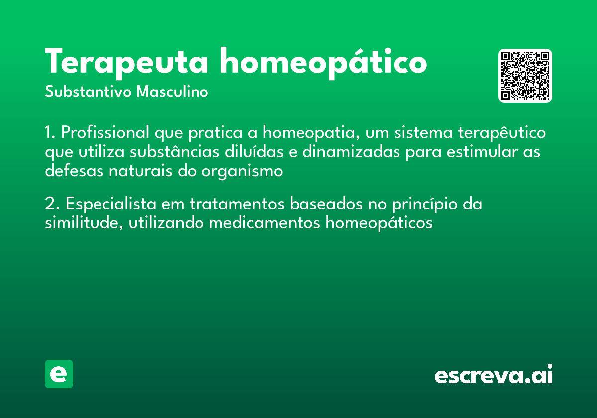 terapeuta homeopático