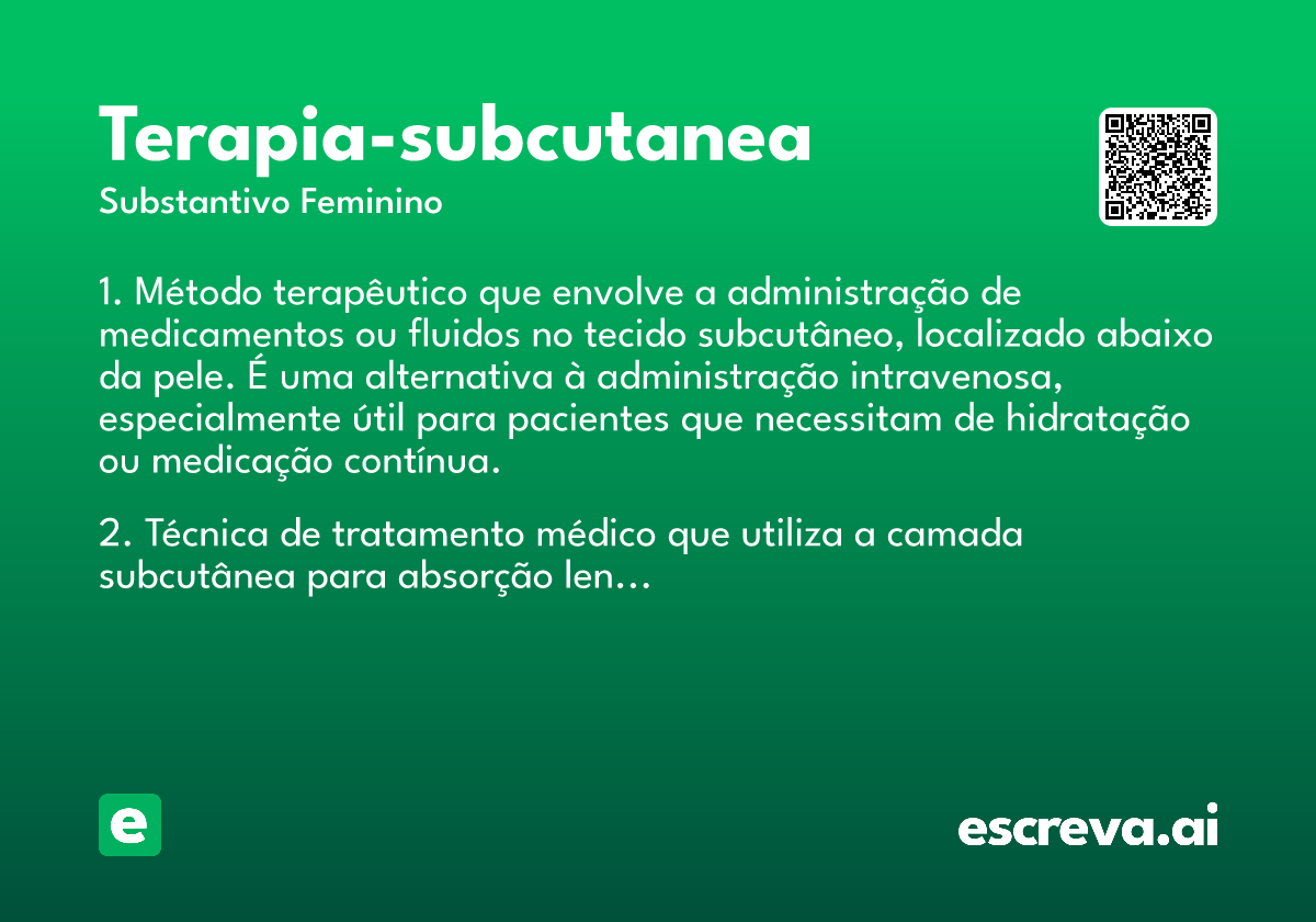 terapia-subcutanea
