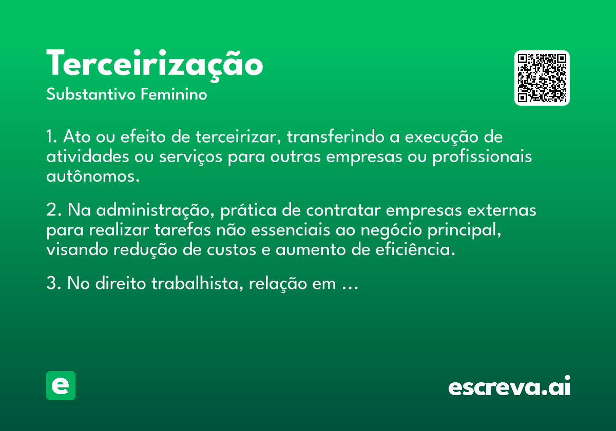 terceirização