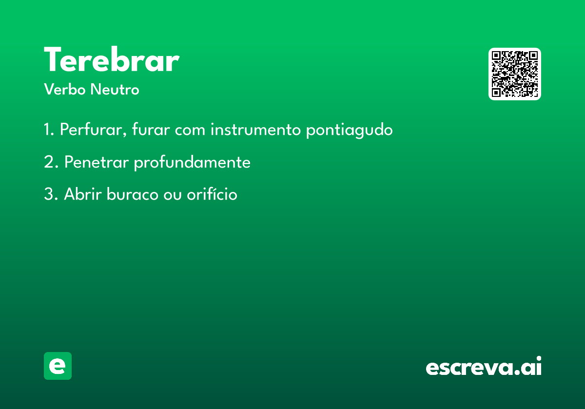 terebrar