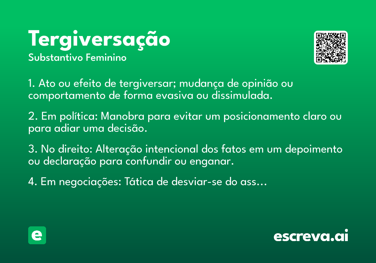 tergiversação