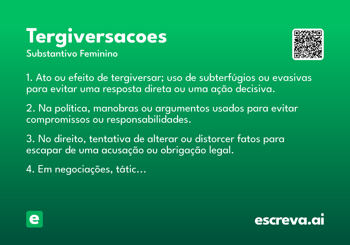 tergiversacoes