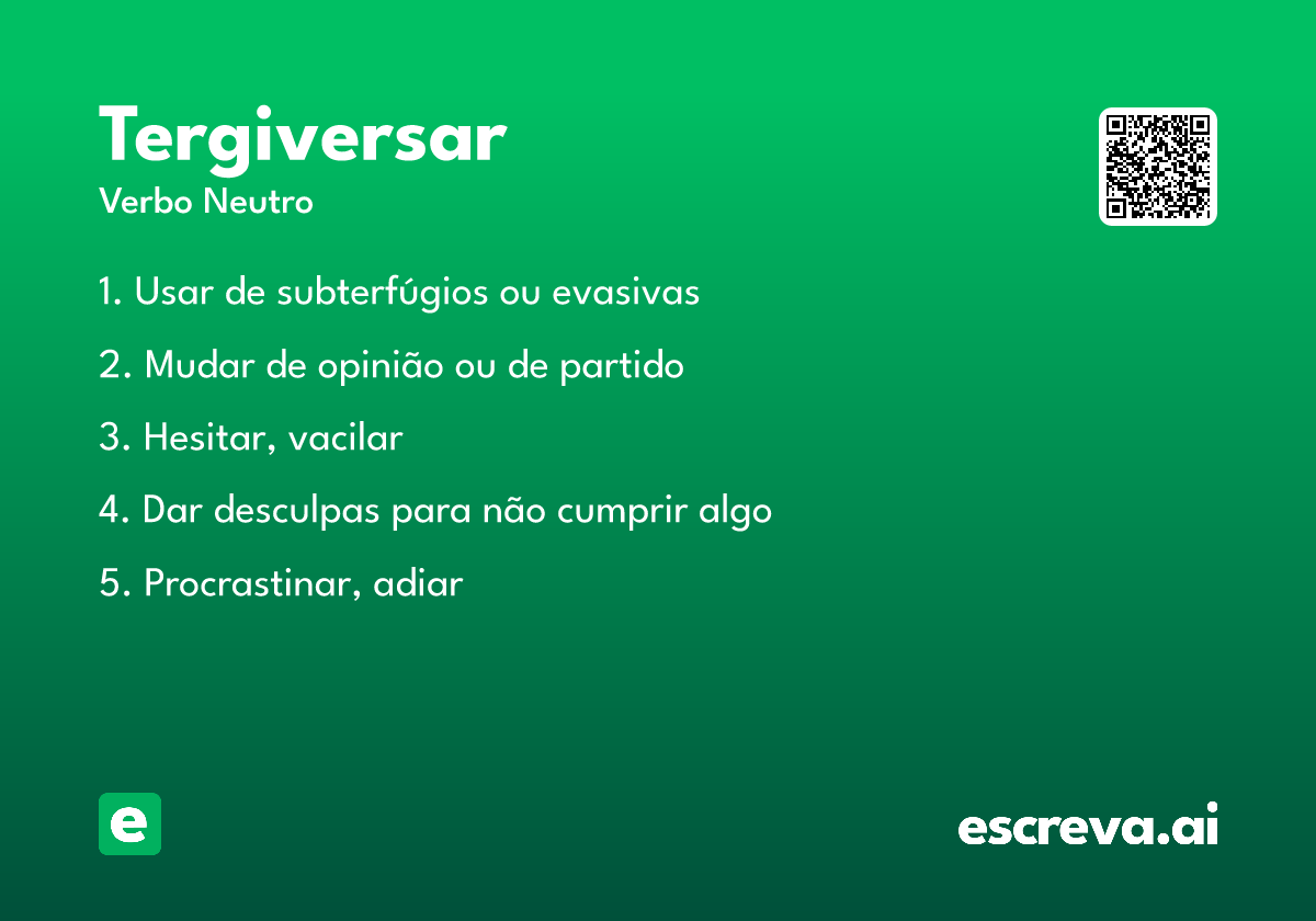 tergiversar