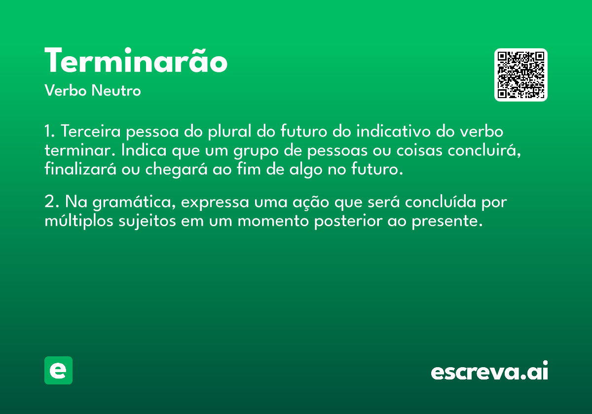 terminarão