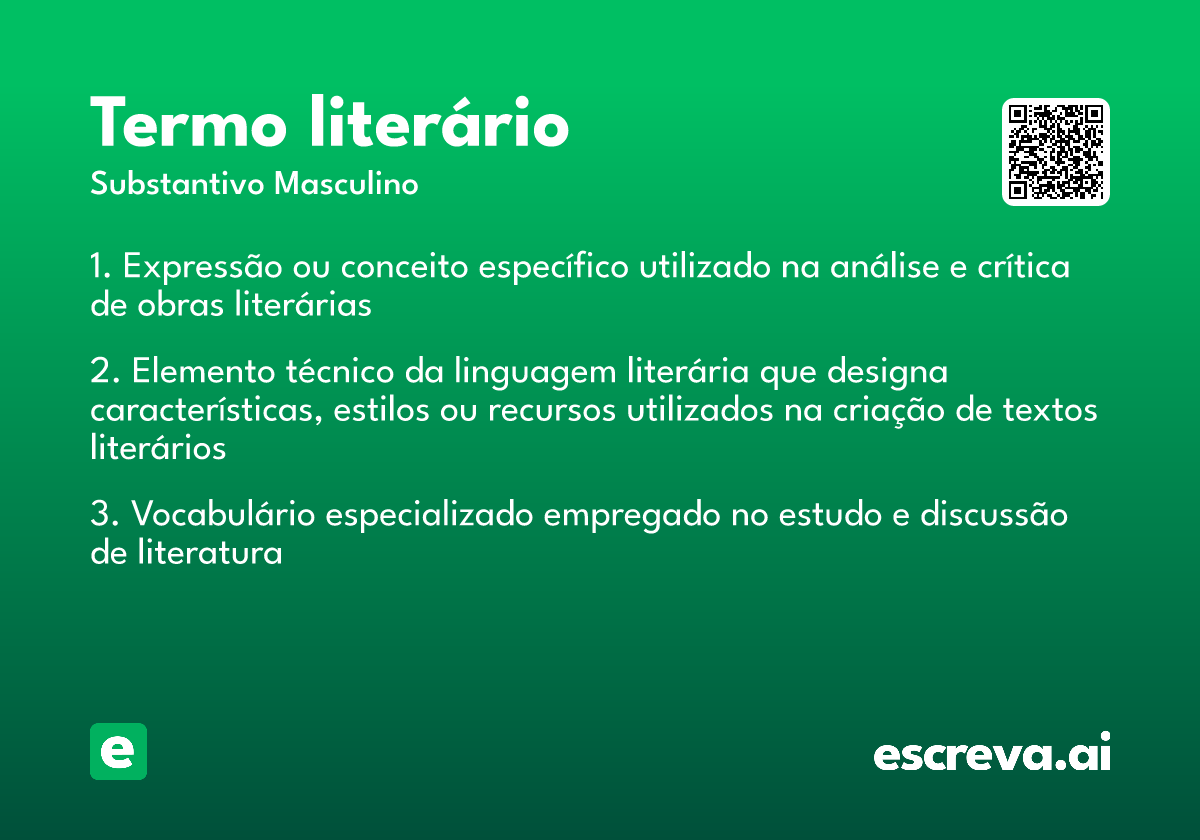 termo literário