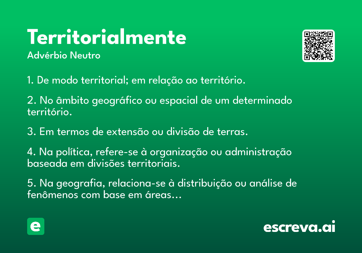 territorialmente