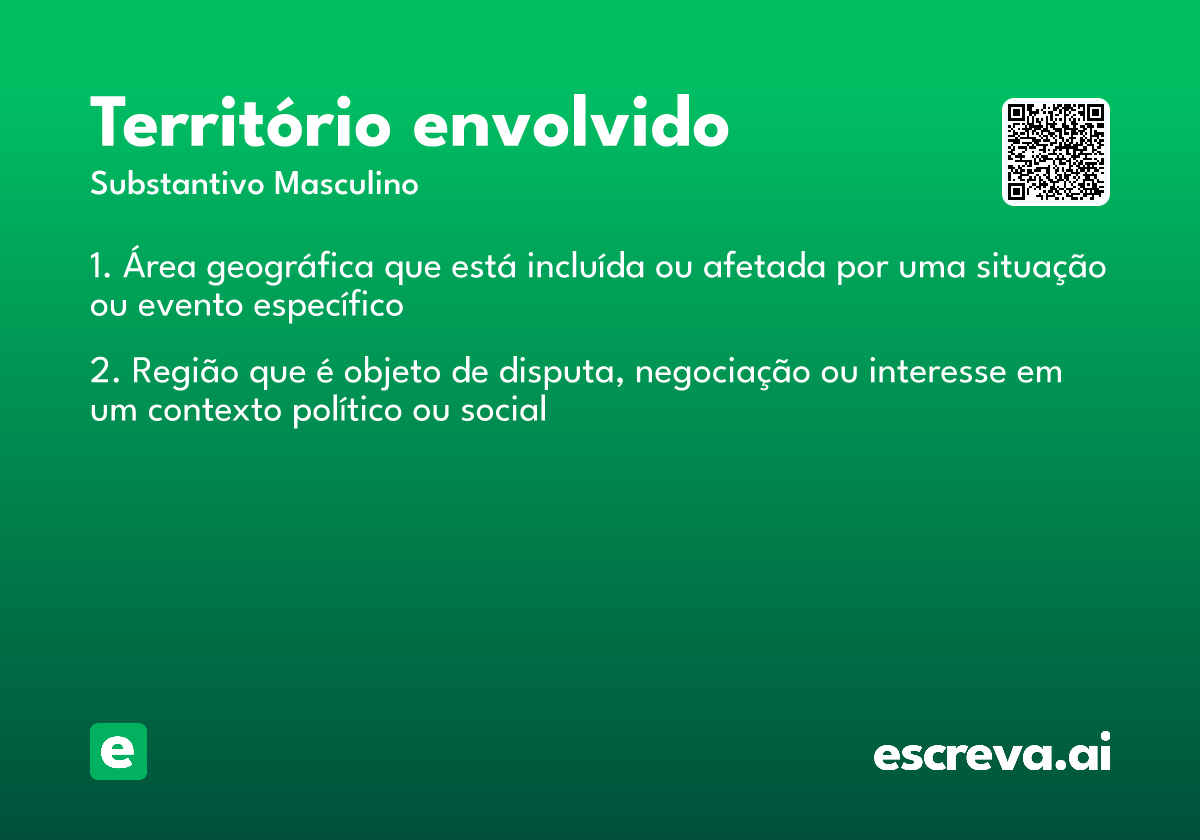 território envolvido