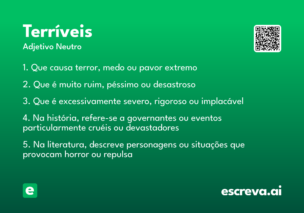 terríveis
