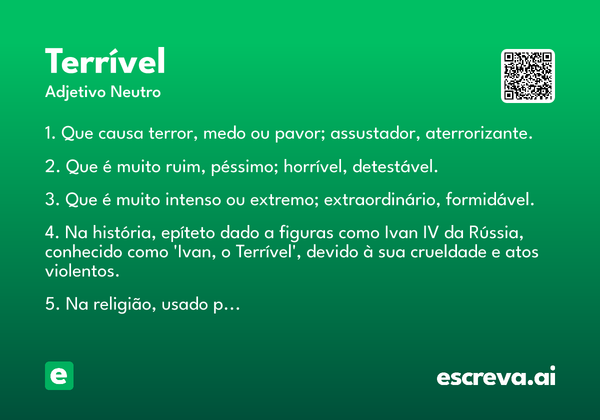 terrível