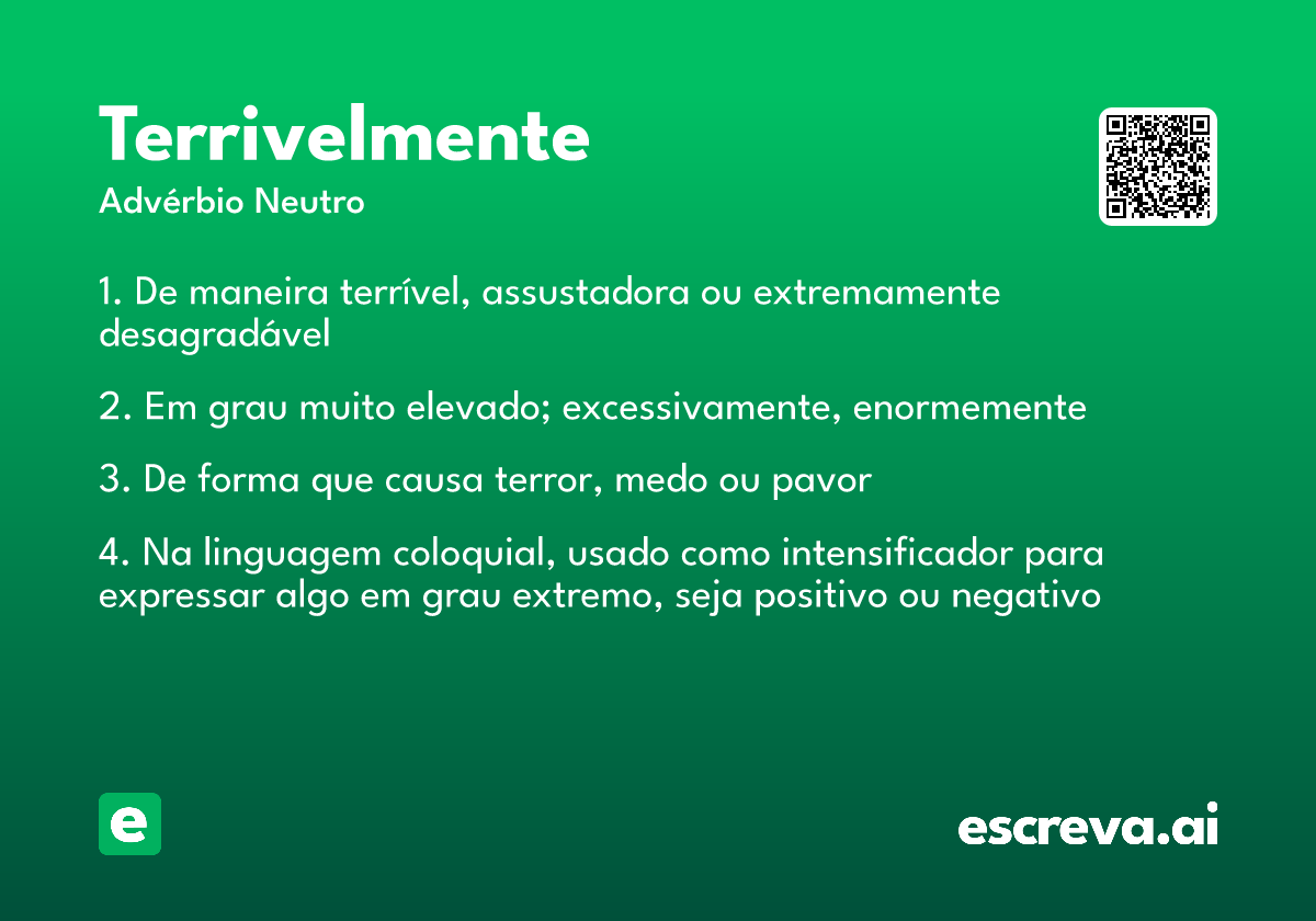 terrivelmente