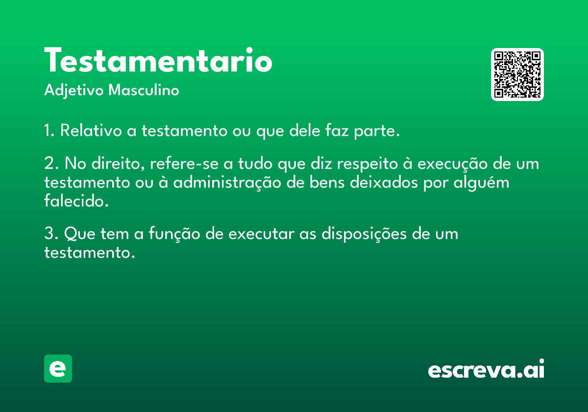 testamentario