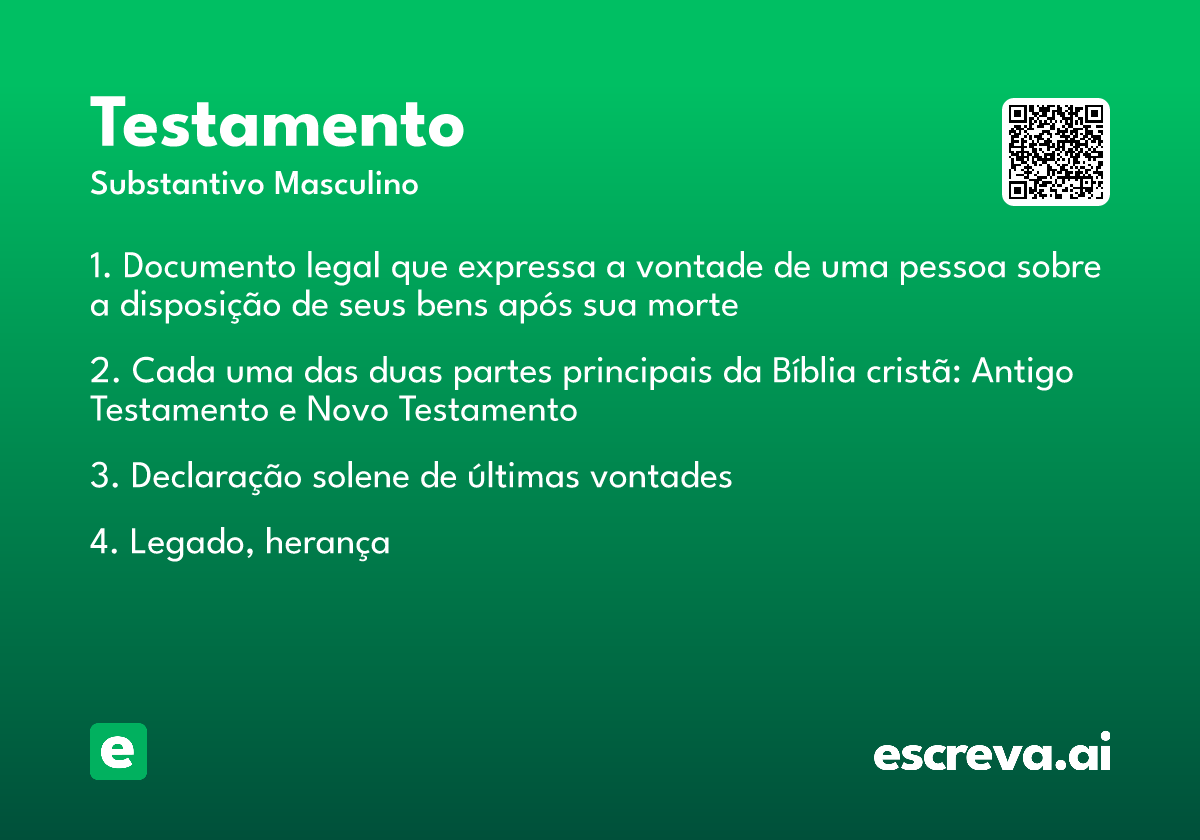 testamento