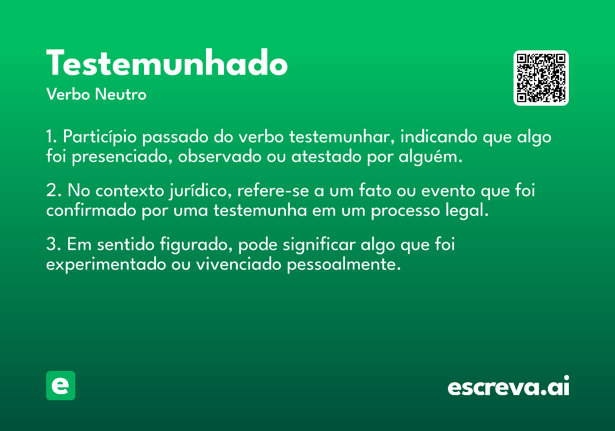 testemunhado