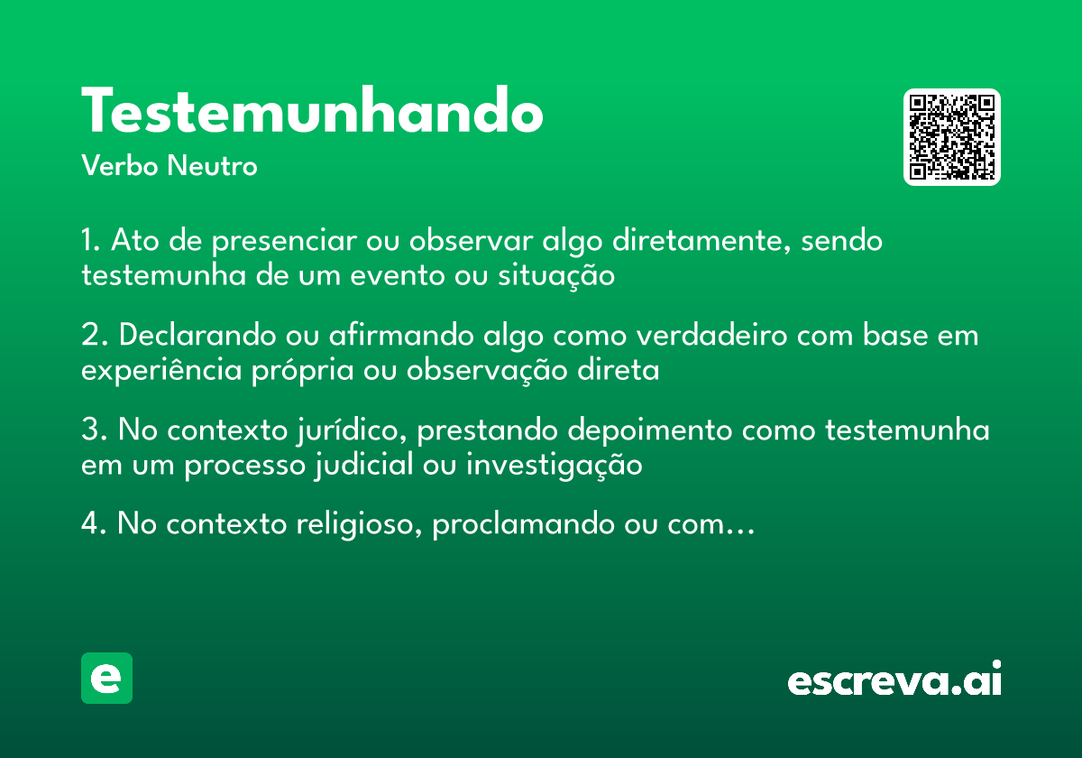 testemunhando