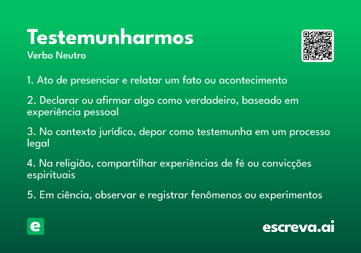 testemunharmos