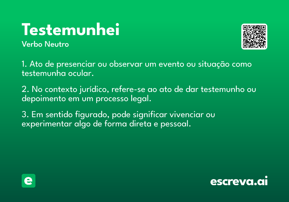 testemunhei