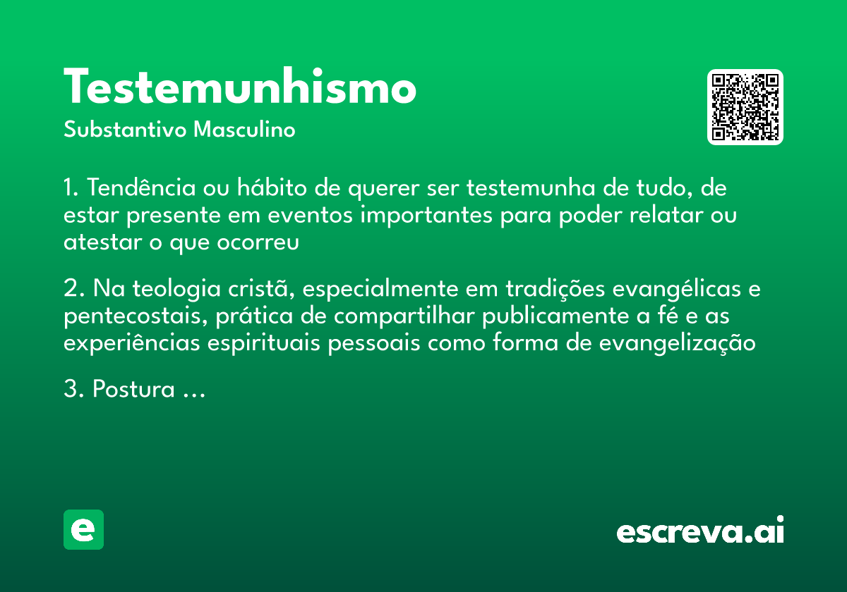 testemunhismo