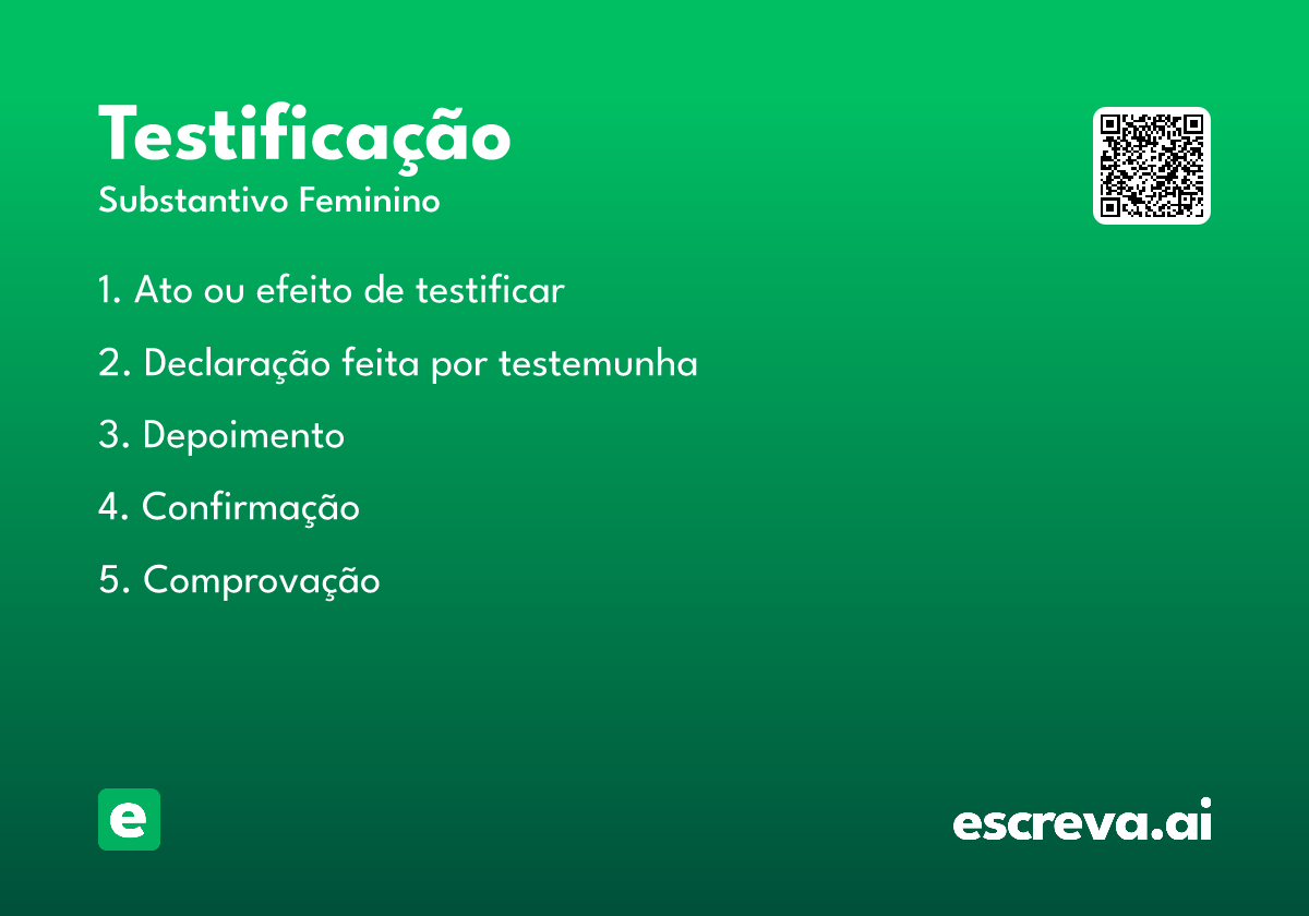 testificação