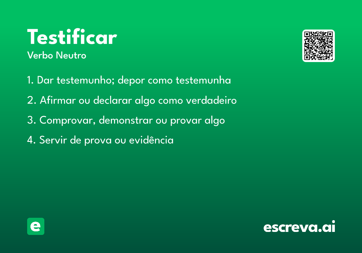 testificar
