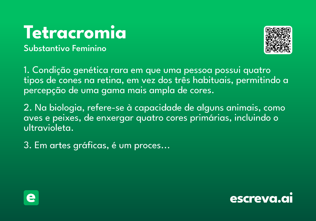 tetracromia
